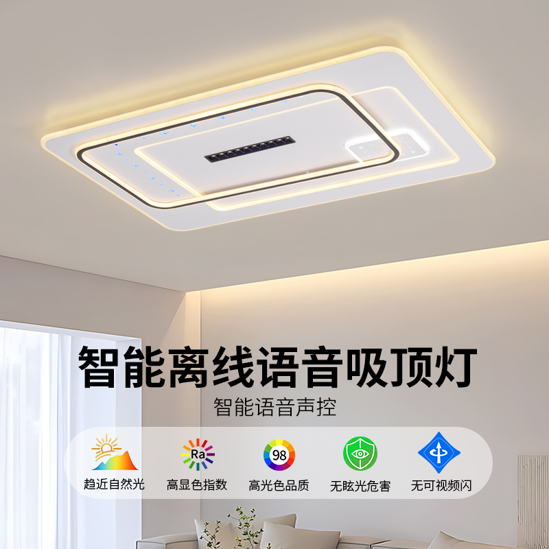 护眼吸顶灯客厅灯主卧室灯2025新款现代简约中山灯具全屋套餐组合