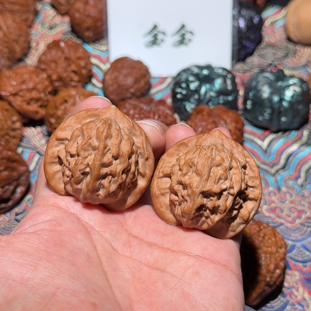 把件文玩核桃1765大耳朵图图，尺寸42