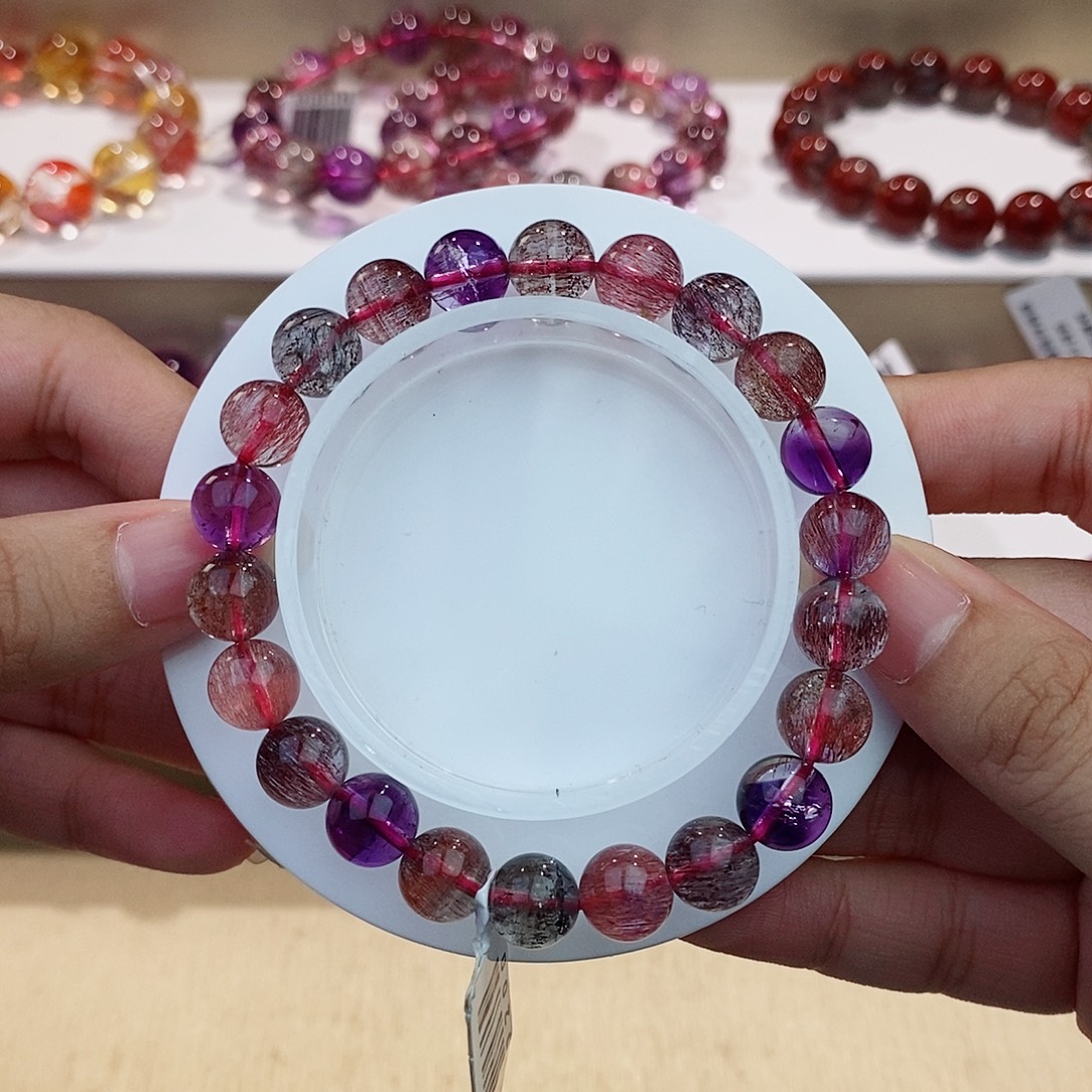 未镶嵌手链水晶黑加仑8