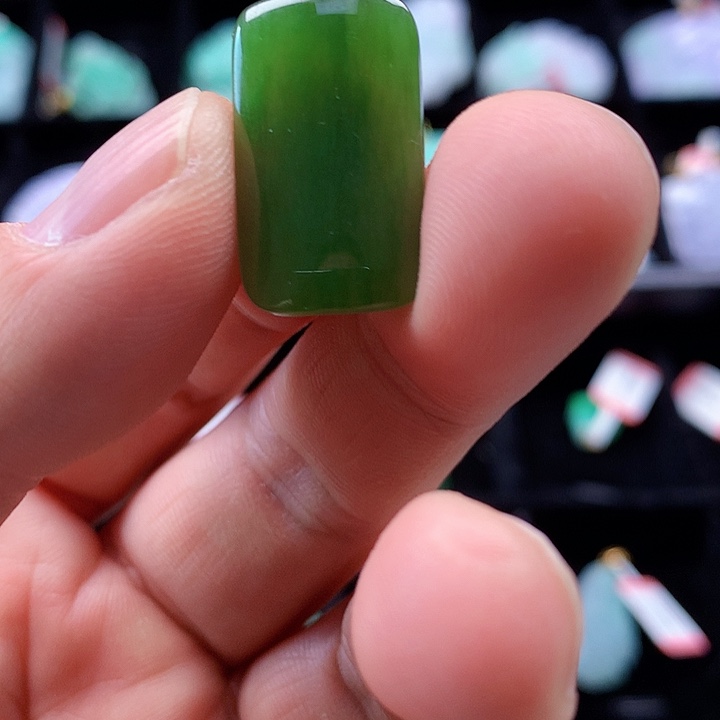 颈饰银S925镀金镶嵌和田玉