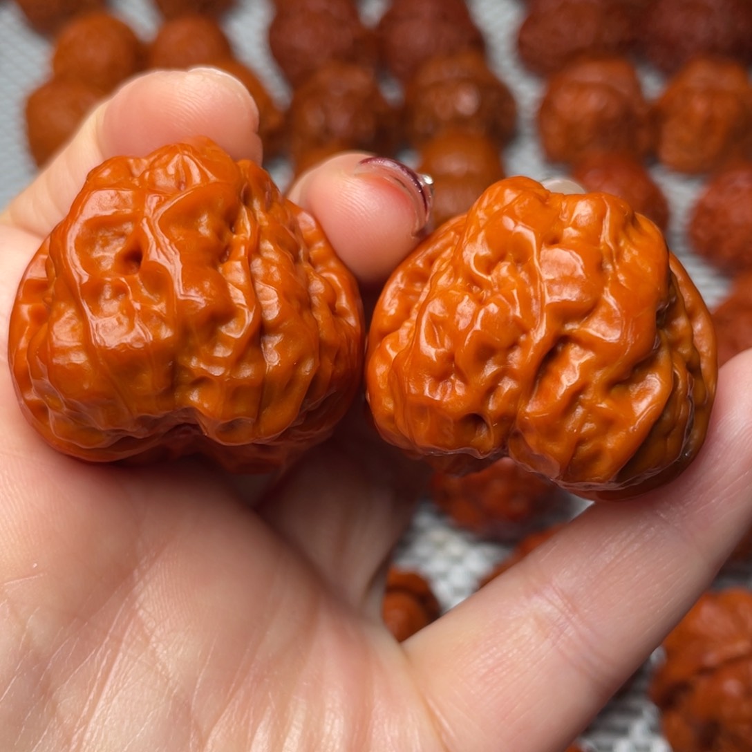 桃核吊坠文玩核桃 手把件 蛤蟆头 37