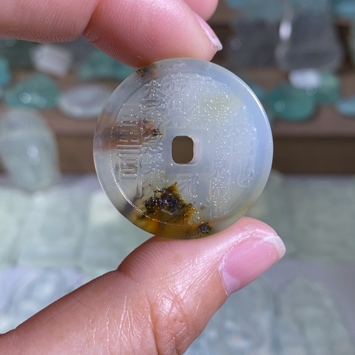 岫玉吊坠未镶嵌吊坠