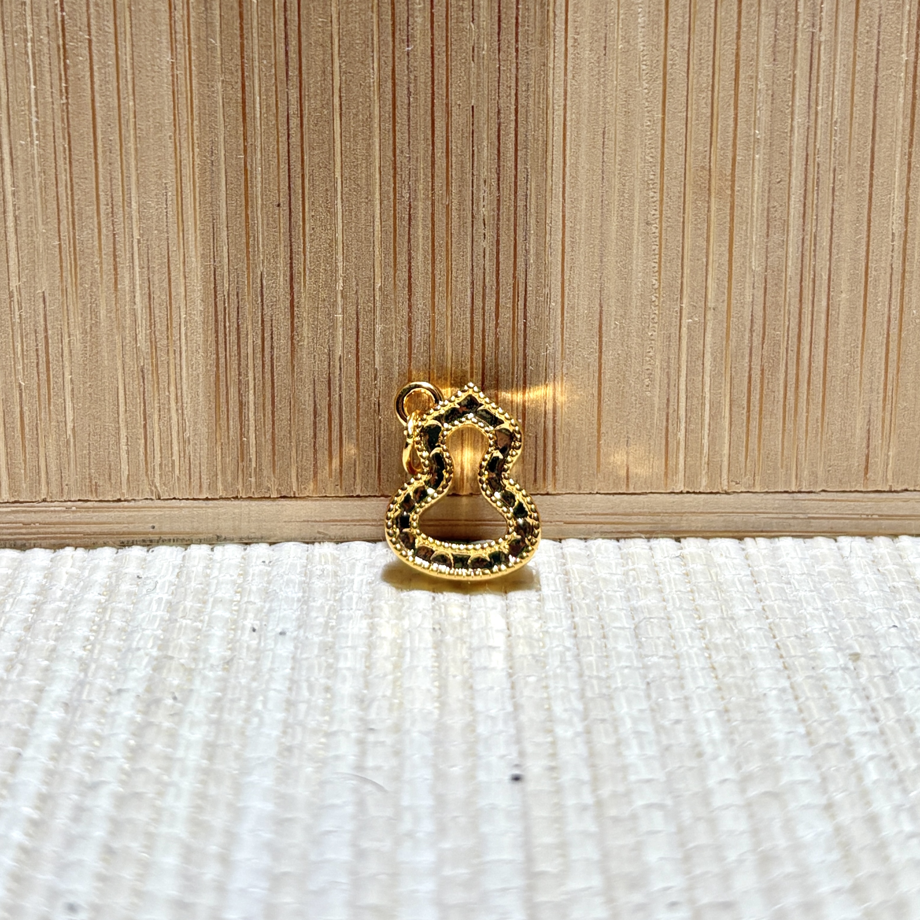 足金镂空葫芦配件