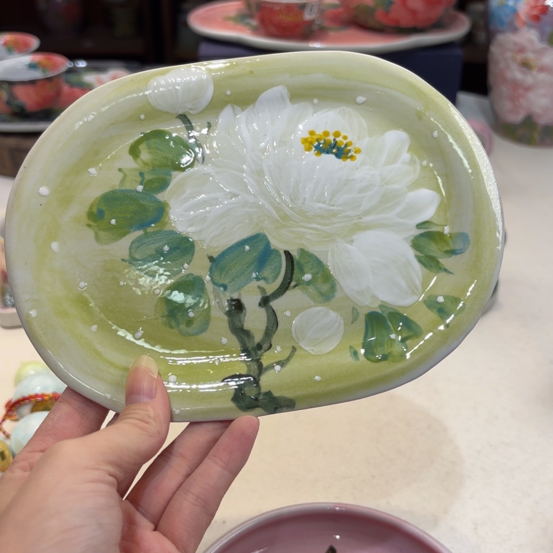 景德镇手绘高温釉下彩陶瓷茶具