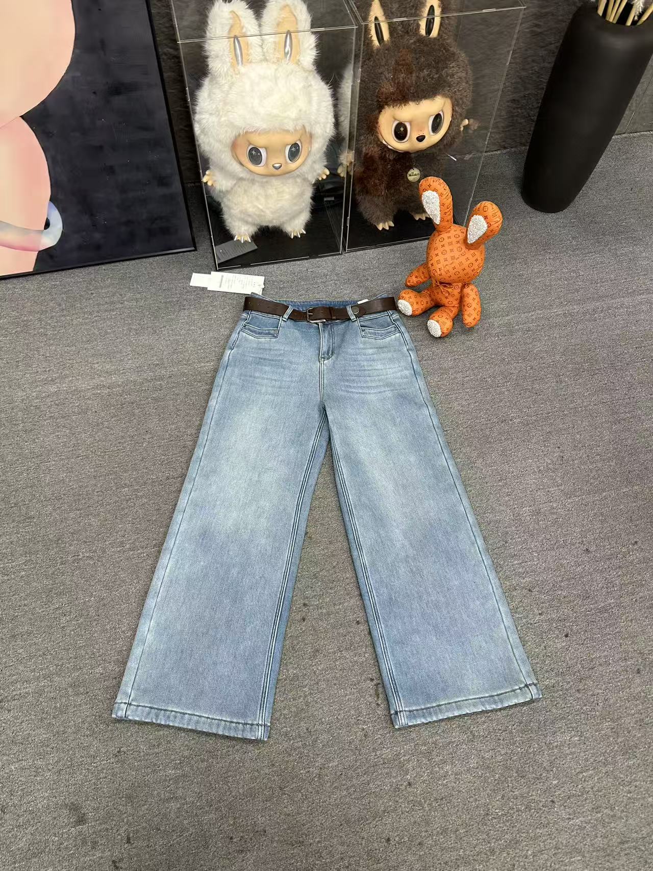 89761弹力加绒瓶盖拖地裤