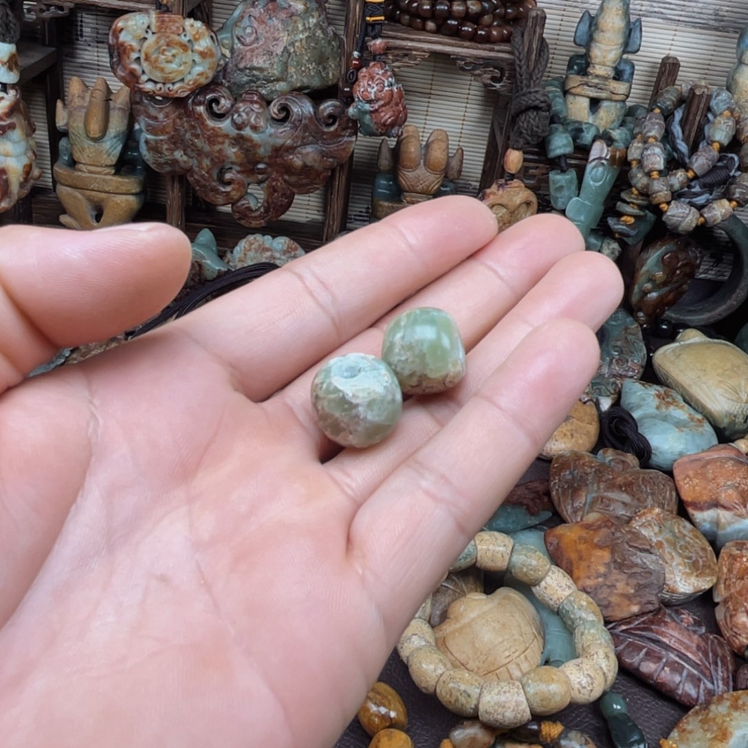 手链未镶嵌岫岩河磨玉（透闪石质玉）y*u