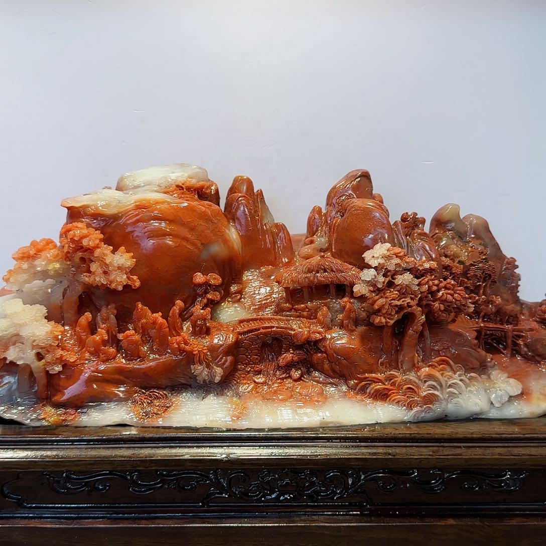 寿山石一**念寿山石摆件