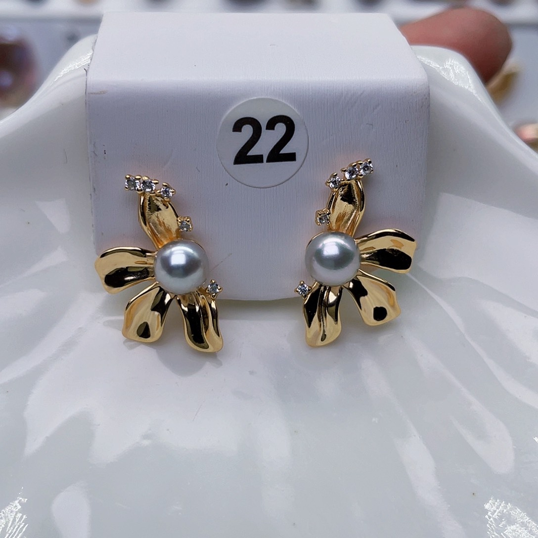 海水珍珠耳饰未镶嵌