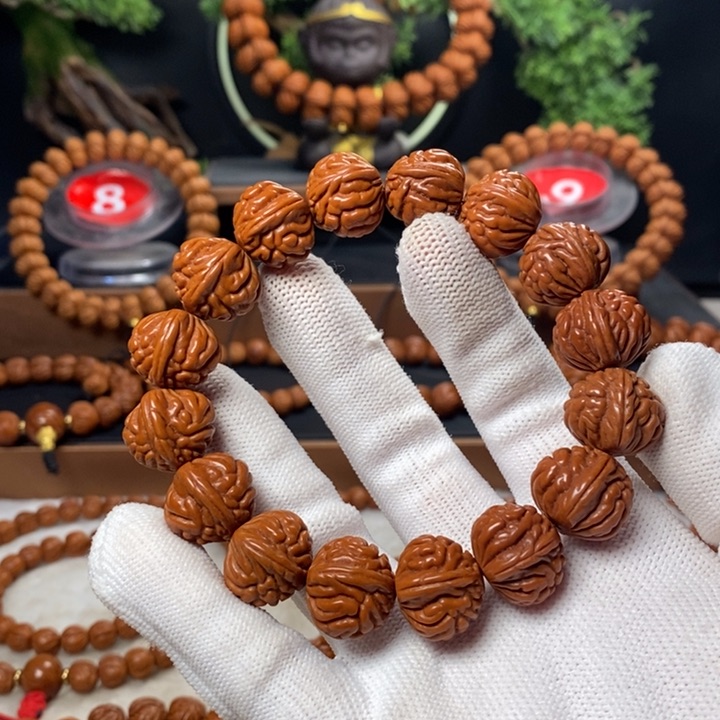 桃核吊坠老*秦岭龙纹