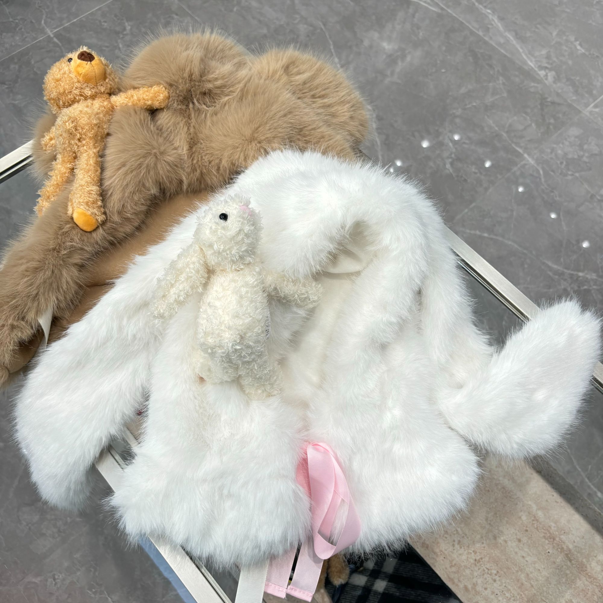 【YU·PP】小众设计师毛绒小耳朵百搭趴趴大帽子（PS002）