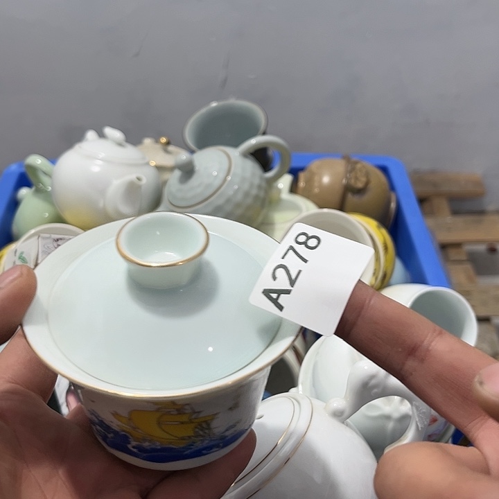 茶具默认微瑕瓷器、茶具、壶、摆件，介意勿拍 