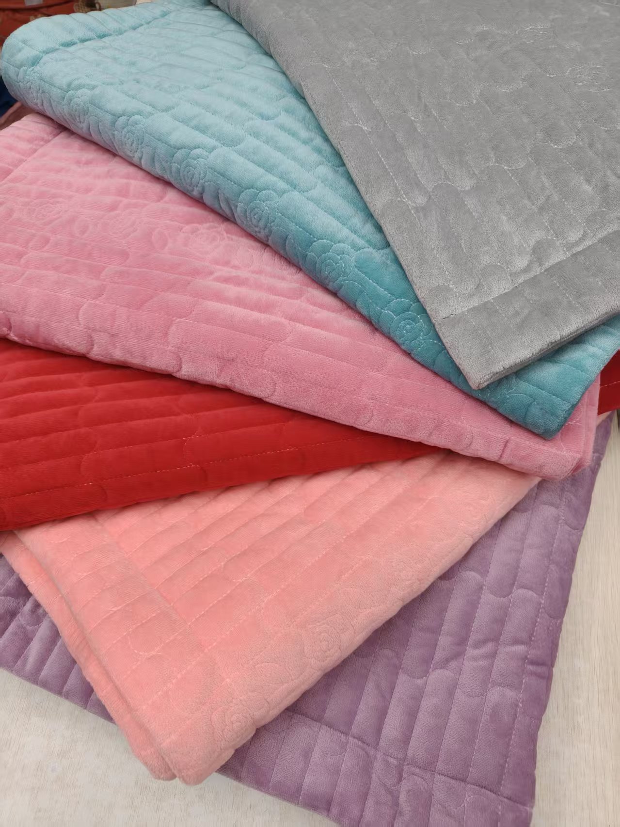 新玫瑰欧根纱款婴儿绒宝宝绒宽边加绒玫瑰款绒枕套一对