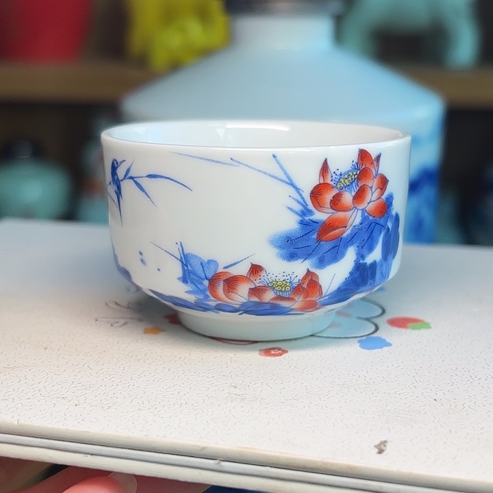 6个青花杯 新粉福利