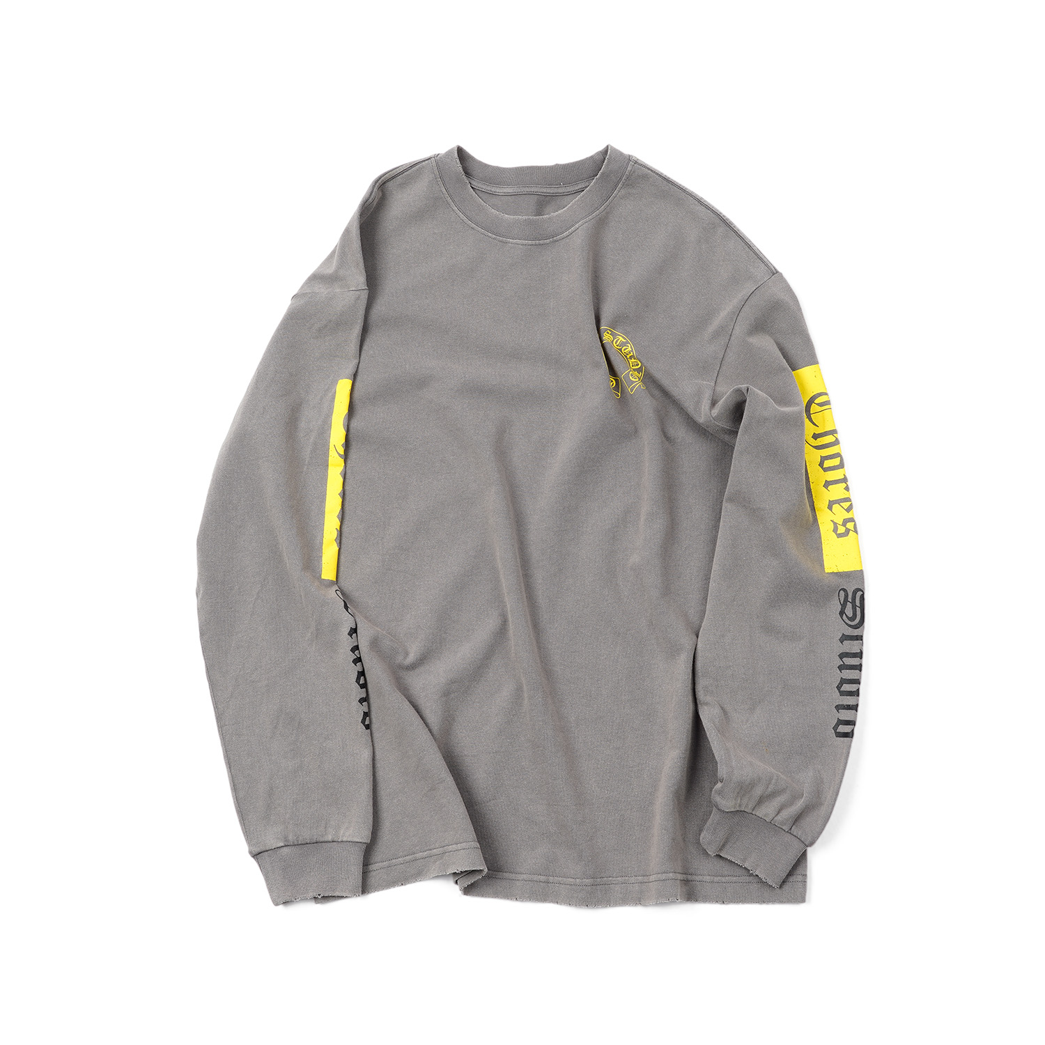 林肉肉【撞色梵文字母长袖T恤】CXAL4B318简约潮流时尚宽松字母长袖