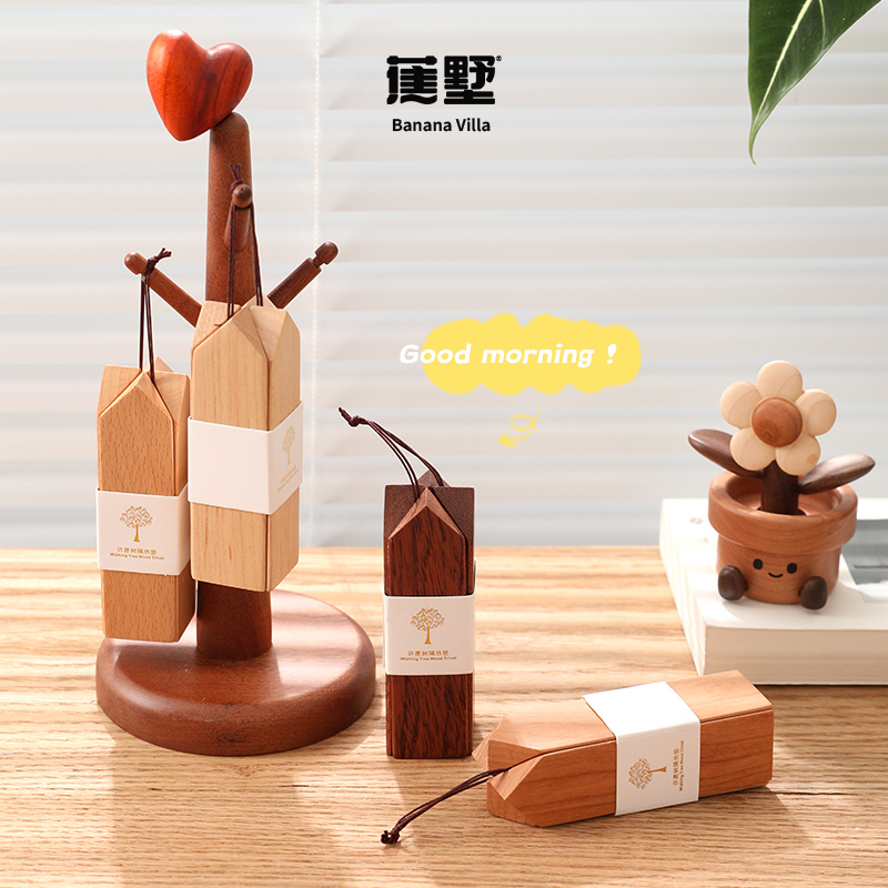 隔热垫许愿树餐垫高档实木餐桌菜锅垫手工家用木摆件创意礼物果盘
