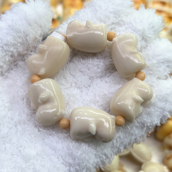 白玉菩提把件102 象牙果原果卡皮巴拉手捻