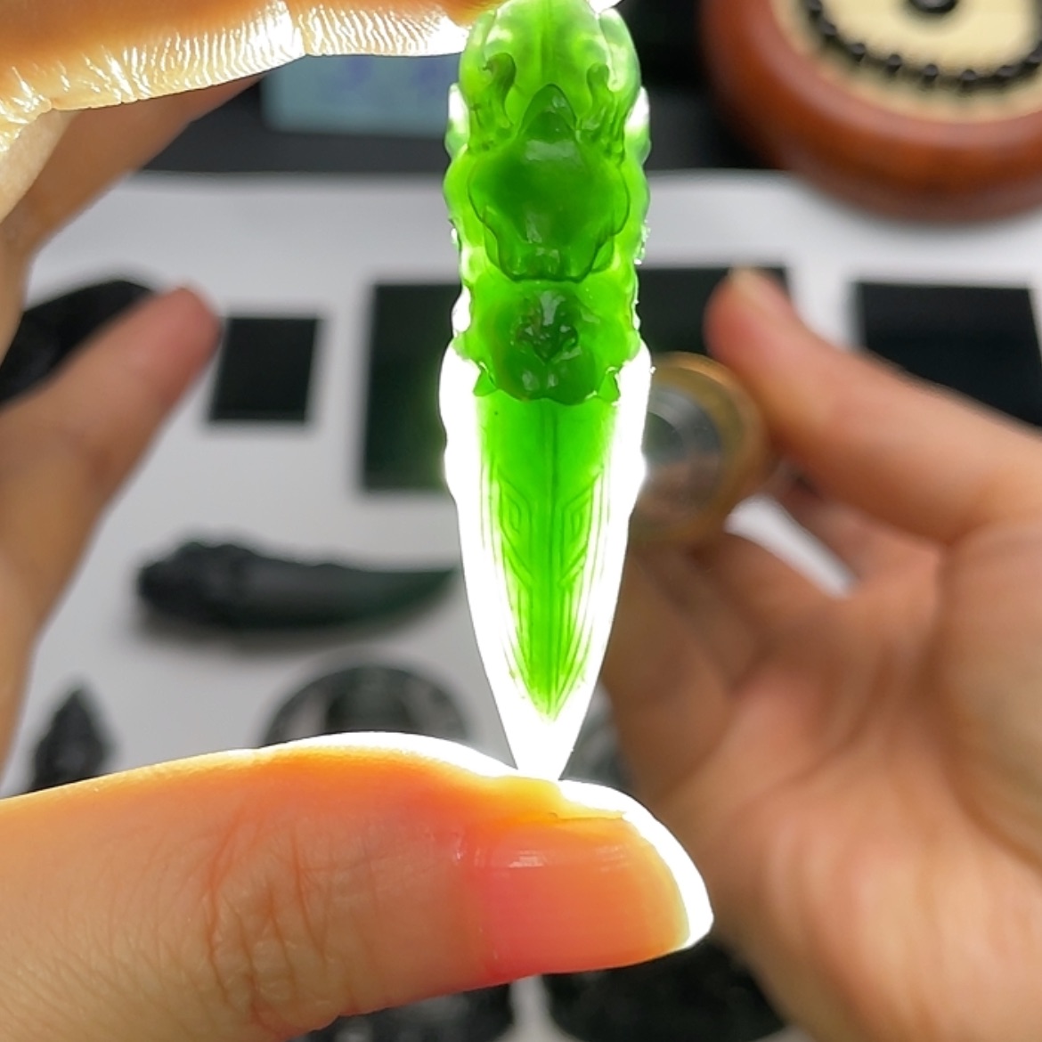 【闪购商品】定制翡翠未镶嵌墨