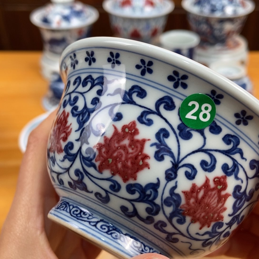 手绘现代茶具非古董