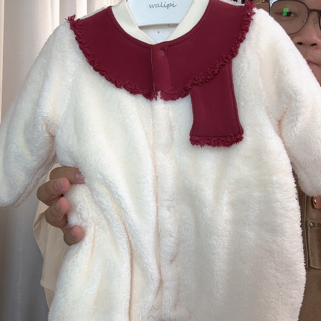 唔***头红围巾160g加棉80码