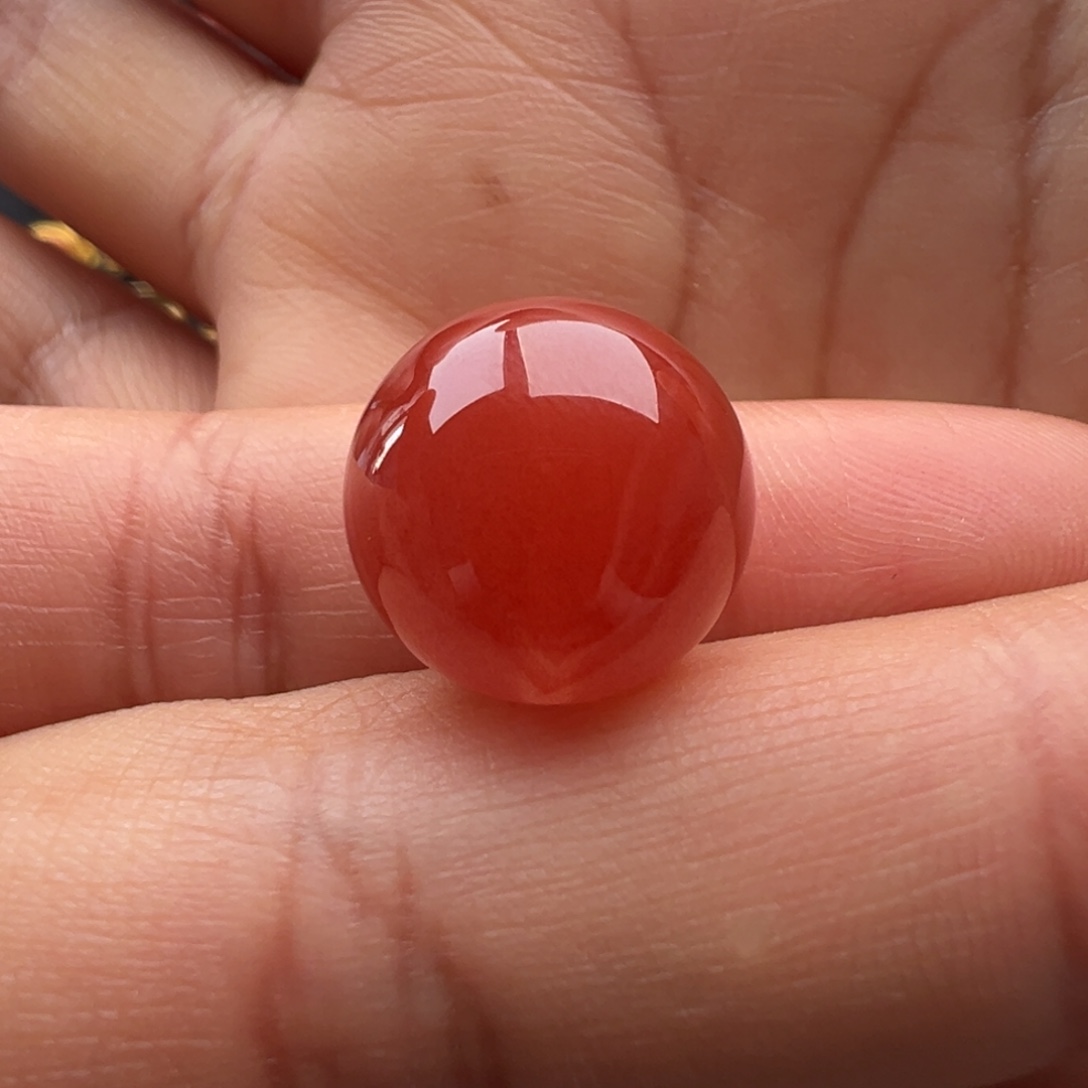 南红玛瑙未镶嵌圆珠14.5