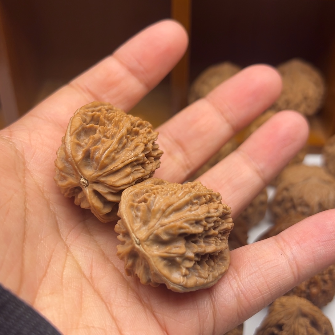 半***锅吊坠文玩核桃鸭嘴核桃35