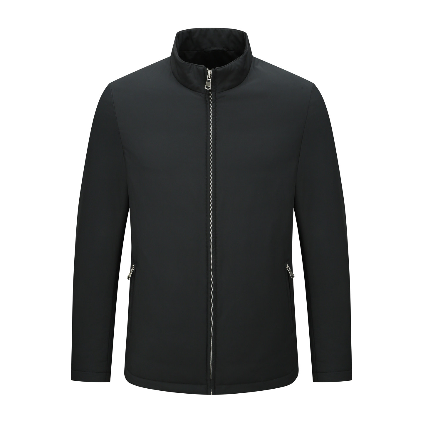 H1308冬季男式羽绒服 白鹅绒商务休闲保暖防风外套 黑色