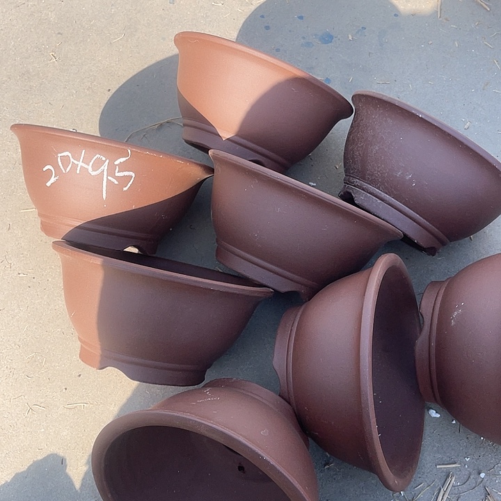 紫砂花盆100-8。20-9.5