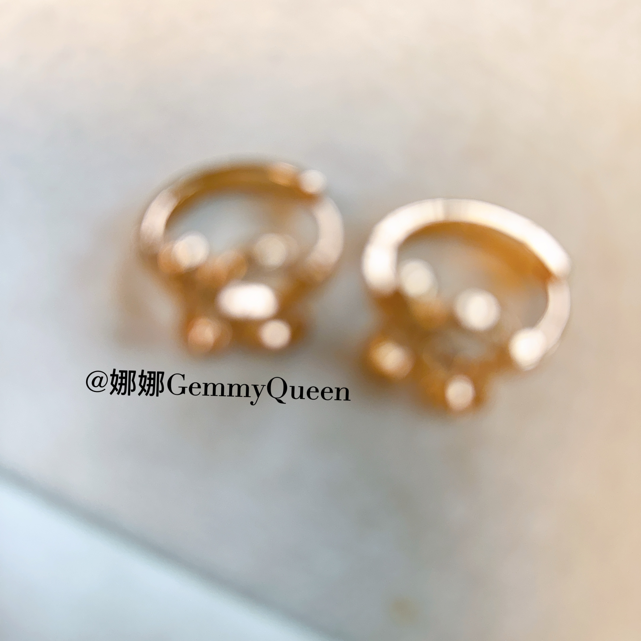 铜合金合成锆石耳饰 娜娜GemmyQueen耳环GQ09101