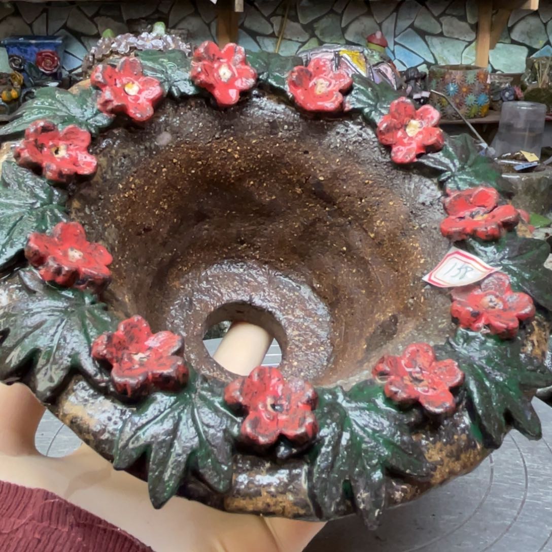 红陶大**儿粗砂陶瓷花盆