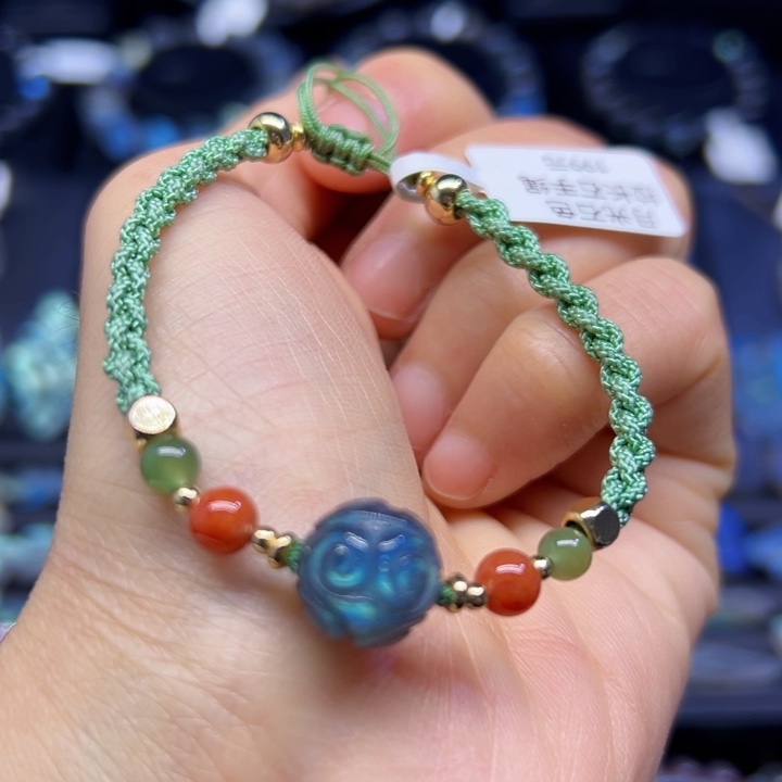 拉长石手绳未镶嵌12左右