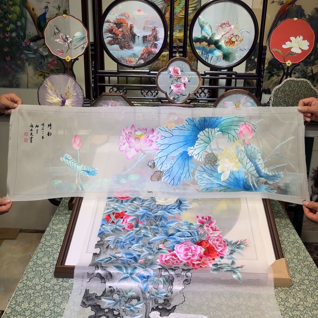 刺绣手工苏绣工艺制作技艺精湛