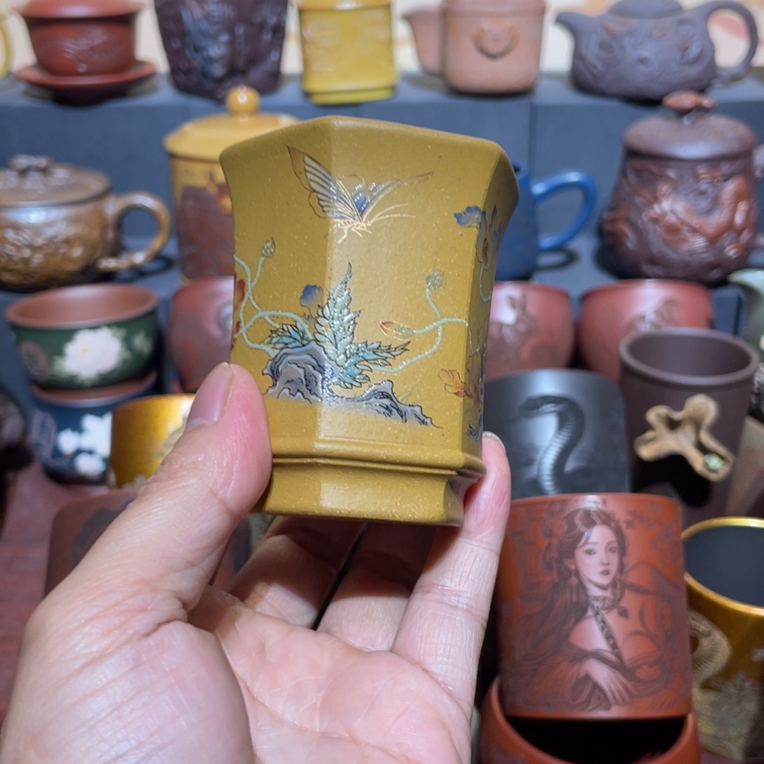 原矿紫砂手工主人杯