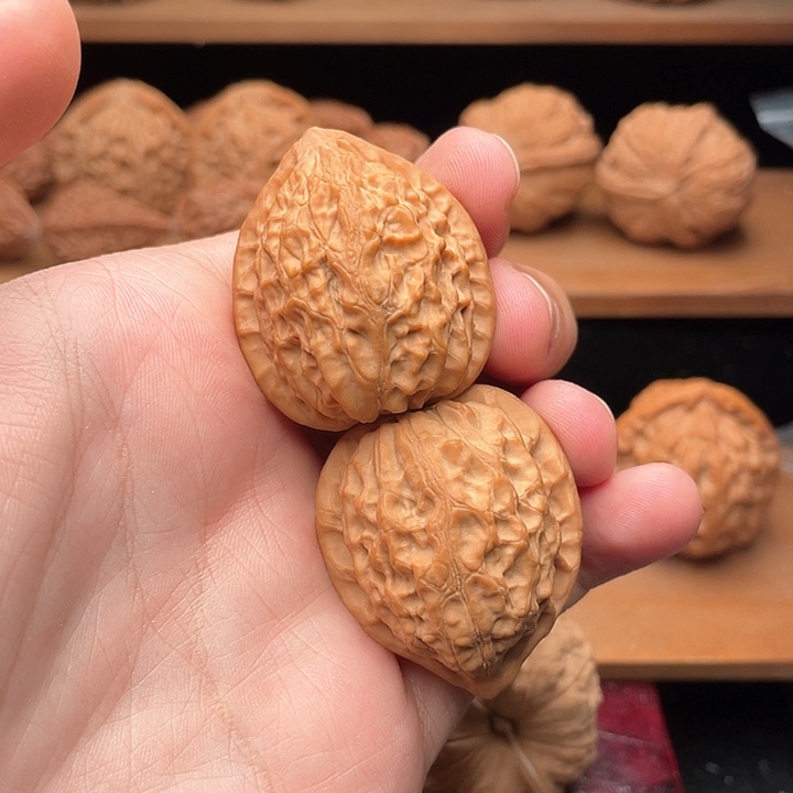 吊坠文玩核桃34全品蜡皮金牛