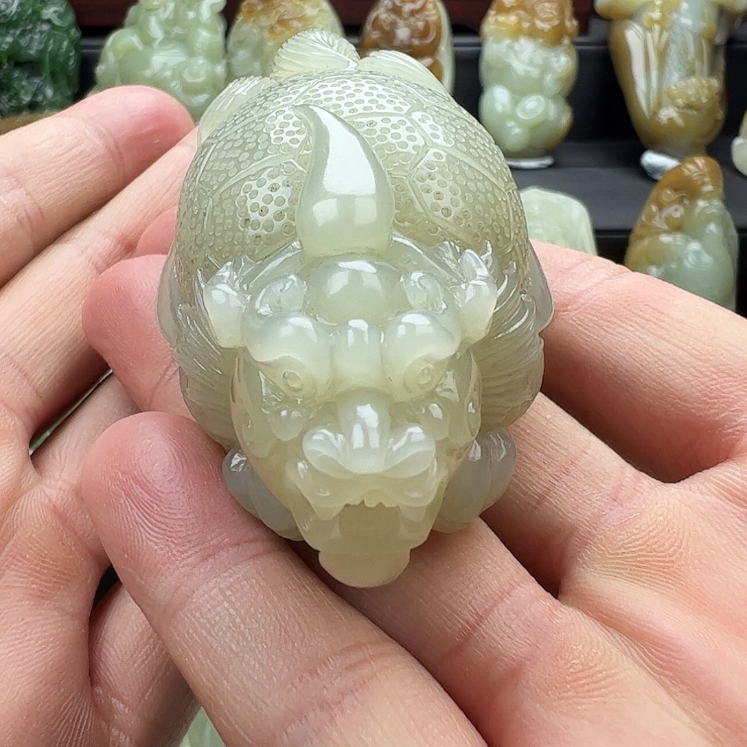 和田玉未镶嵌挂件