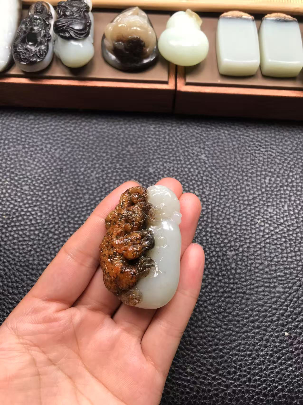 和田玉麒麟，如意麒麟，实物漂亮