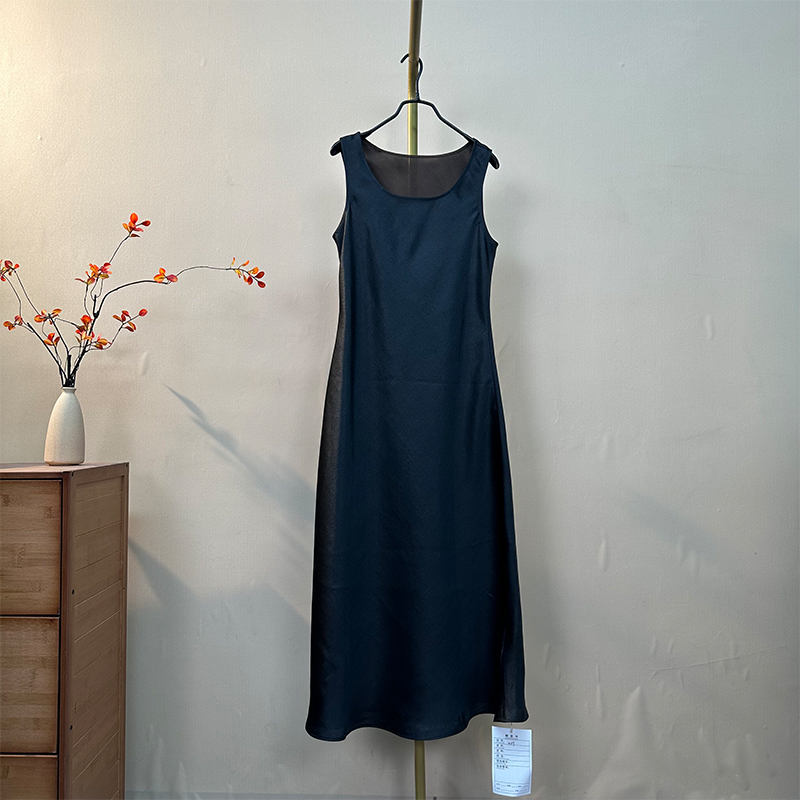 桑蚕丝背心连衣裙 新中式国风女装20259