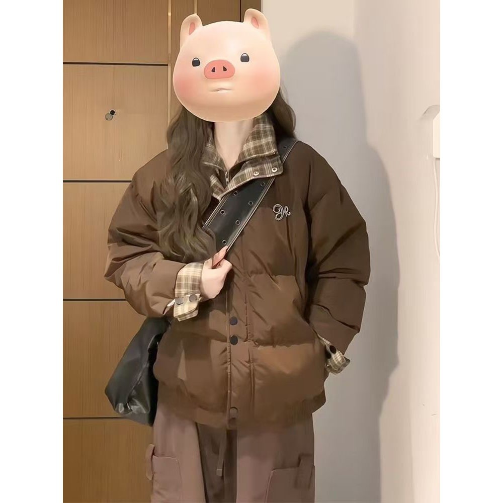 韩版宽松面包服外套加厚冬季秋冬保暖棉服时尚百搭短款休闲棉衣