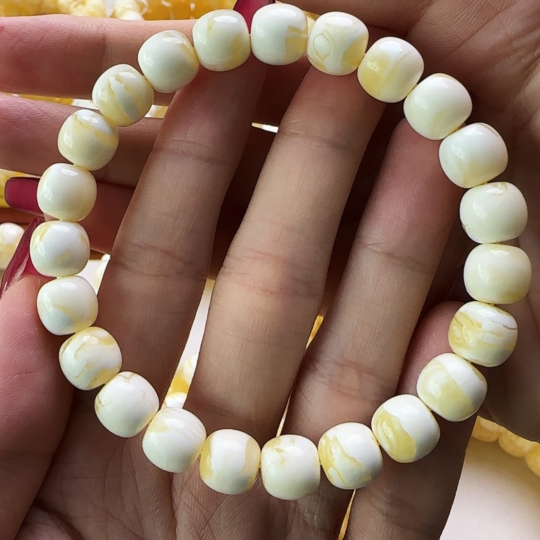 琥珀未镶嵌手链蜜蜡手串