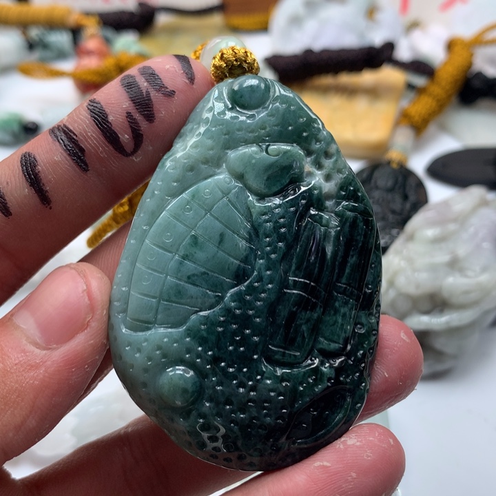 颈饰未镶嵌翡翠保真天然a货翡翠