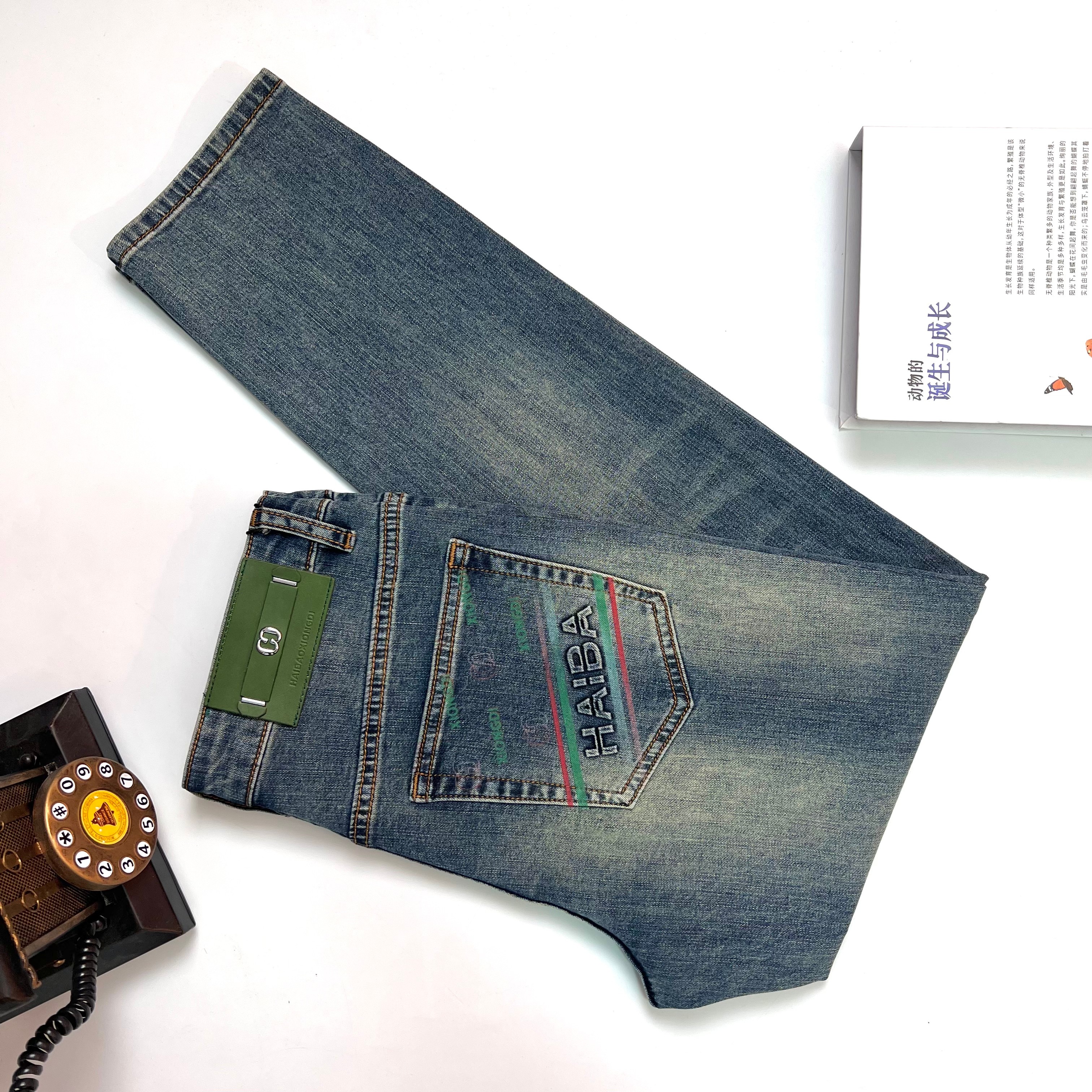 【2025夏款新品定制】8035重工水洗欧货牛仔裤