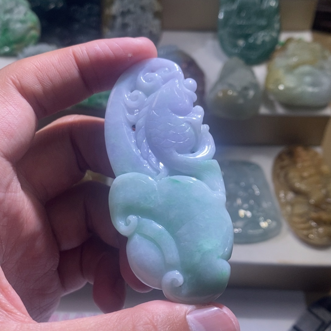 【闪购商品】翡翠颈饰未镶嵌鱼