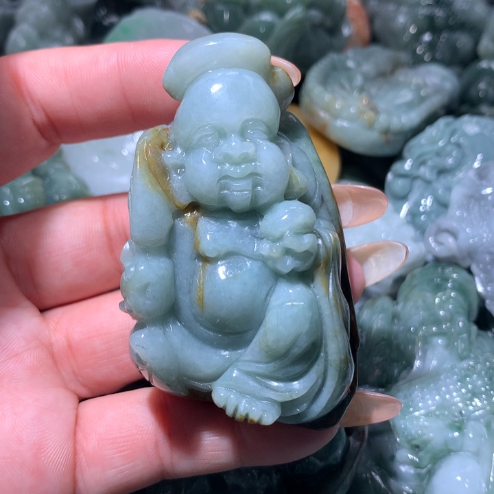 翡翠未镶嵌颈饰保真天然A货翡翠