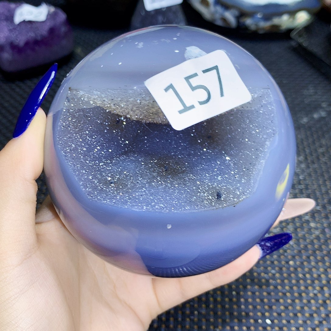 银S925镶嵌紫晶大型摆件（非配饰）
