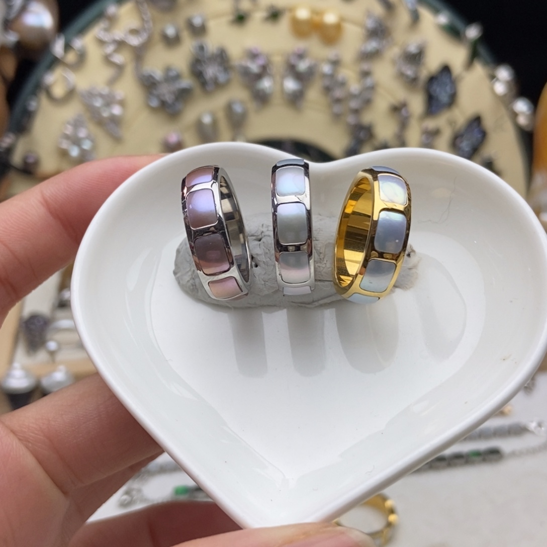 银S925镶嵌画框淡水珍珠淡水珍珠九片戒定制