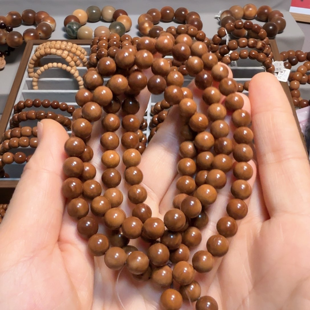 库克手串青**叶库克菩提0.8 114颗精挑少线