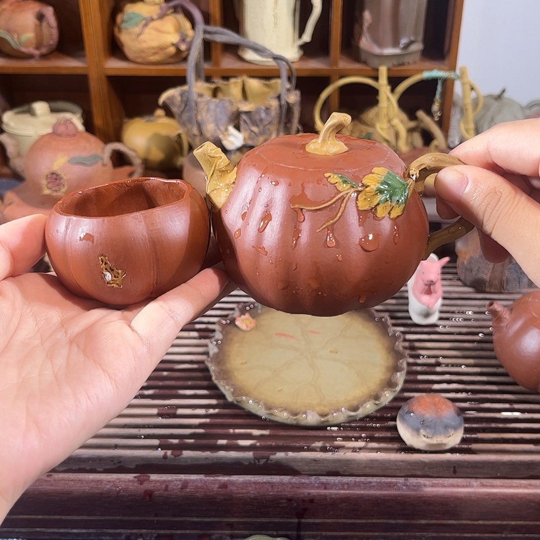 紫砂茶宠南瓜紫砂壶