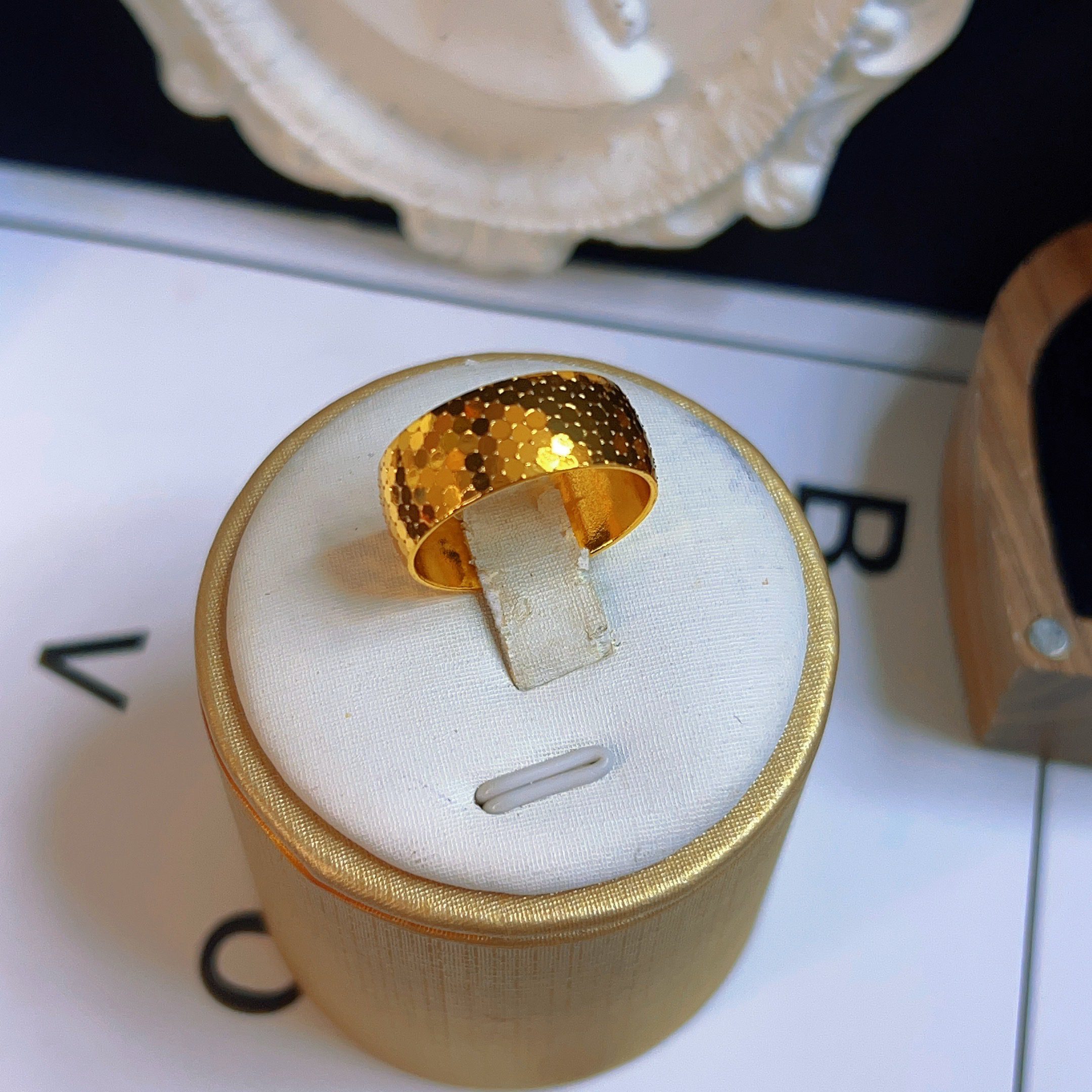 铜合金戒指 哈尼西牧时尚百搭戒指#0009460