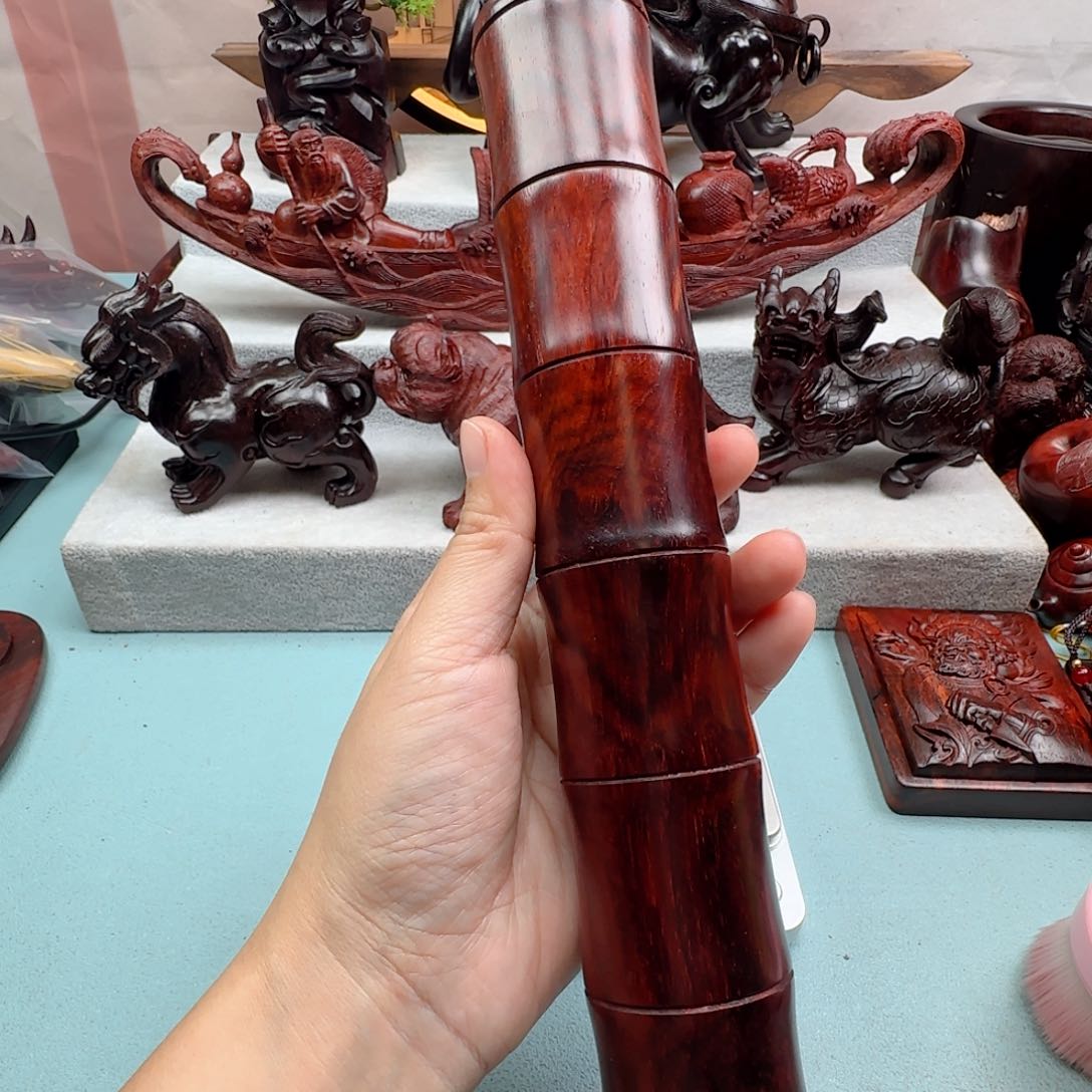 小叶紫檀把件香筒