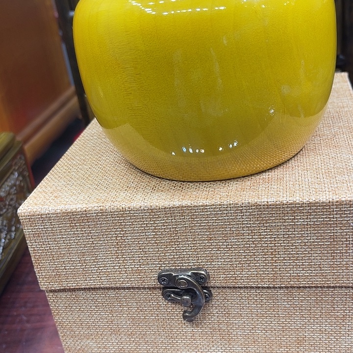 国木金丝楠木茶叶罐