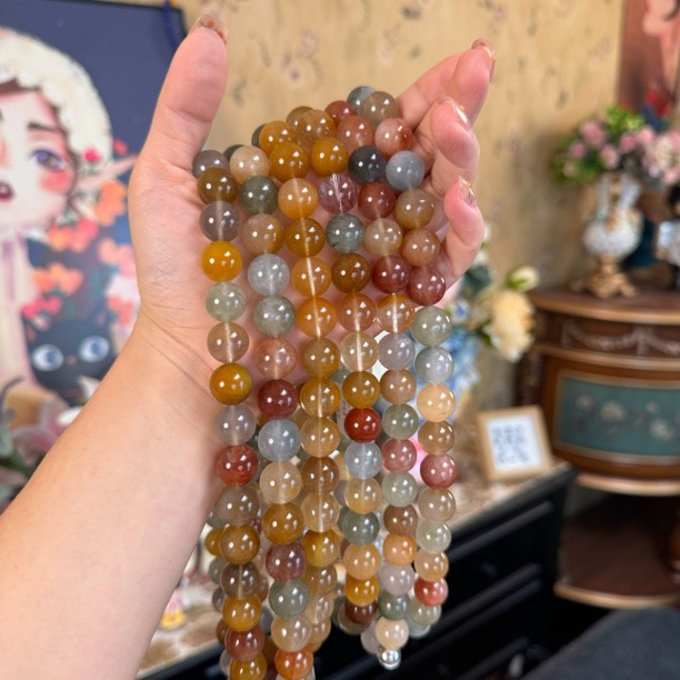 天然水晶多宝项链007多样性发其一